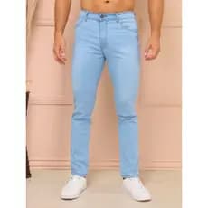 Calça Jeans Masculina Corte Reta Folgada Na perna Top Alta Qualidade