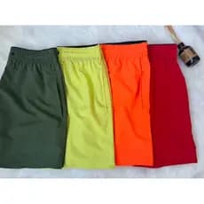 Short Tactel Grosso Masculino Mauricinho Adulto Surf Praia Piscina Cores Lisas Secagem Rápida Academia Treino Neon Bermuda Verão