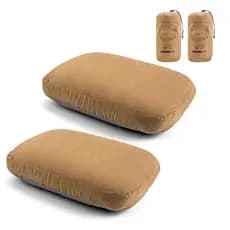 Doorslay Travesseiro de espuma viscoelástica de recuperação lenta para viagem portátil com capa removível para suporte