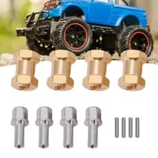 Espaçadores de roda de latão HUIOP 4 unidades de cubos de carro RC de 18 mm com tipo de item para modelo compatível com