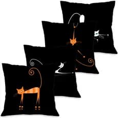 KIT 4 CAPAS DE ALMOFADA DECORATIVAS 45X45 CASA E DECORAÇÃO
