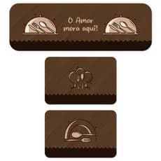 KIT COM 3 TAPETES DE COZINHA ANTIDERRAPANTE - DECORAÇÃO DE CASA