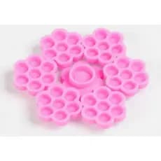 kit ate 100 Unidades Suporte Batoque Colmeia Flor Cola Extensão Cílios