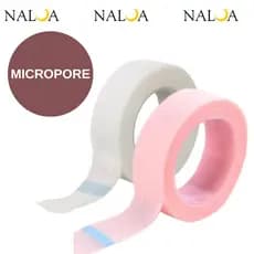 Fita Adesiva Micropore Rosa ou branca Antialérgica Para Extensão de Cílios 9m 1un ou 3un