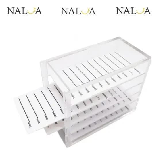 Caixa Acrílica com 5 Placas de Mão – Organização e Praticidade para Lash Design