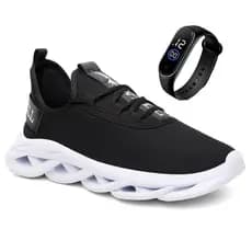 Kit Tênis Masculino Casual Esportivo Academia Corrida Treino + Relógio de Pulso