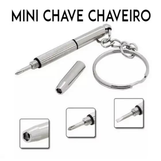 Chaveiro Mini Chave Fenda Pequenos Parafuso Óculos Relógios Brinquedos