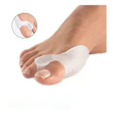Par Protetores Para Joanetes Dedão Com Separador Dedos  Pé Silicone Lavável