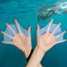 Luvas Natação Palmar Membrana Silicone Para Treino Natação Mergulho Hidroginástica
