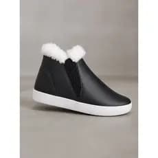 Tenis Botinha Feminino Bota Inverno Forrada Pelos Frio lã Peluciada Confortável