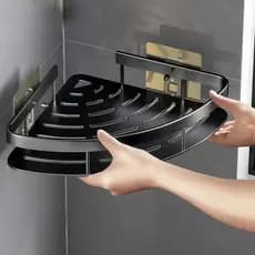 1/2/3 Suporte Prateleira De Canto Para Banheiro / Cozinha-Uso multifuncional ES