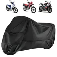 Capa de Cobrir Moto em Couro 100% Forrada Impermeável Anti-Uv Anti-Risco Protetora