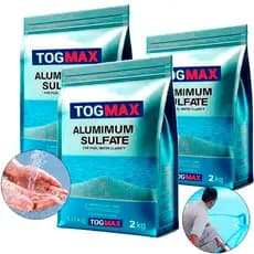 Sulfato De Alumínio Kit 3x2kg Tog Max Linha Especial Decantação Piscina Eficiente Fácil Aplicação