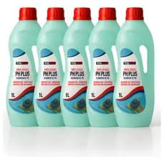 Kit 5x1L Elevador de pH Togmax Barrilha Leve Corrige Acidez da Água da Piscina