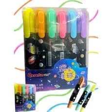 Marca texto fofas Pastel com 6 peças Colorido papelaria escrita marca texto, escola PLANETA