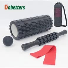 （MI-26)Kit Rolo De Massagem e Liberação Miofascial Gold Sports Pro 5 x 1