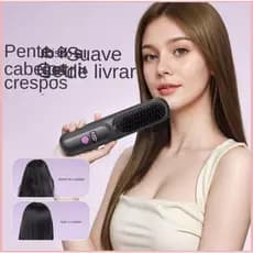 Escova Alisadora De Cabelo Elétrica EARNEST , Pente De Aquecimento Portátil