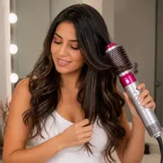 Escova Secadora 5 em 1 Multifuncional 110V Modeladora Alisadora Secador Cachos Profissional 1000W