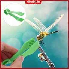🧶 10Peças Pinças Para Crianças Em Plástico Verde Para Habilidades E Brincadeiras