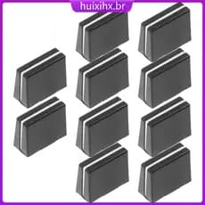 🧢 10Peças Botões Fader Dj ABS Preto