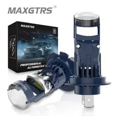 MAXGTRS H7 LED 1 : 1 Mini Lente Do Projetor H11 H8 H9 9005 HB3 9006 HB4 Lâmpadas Farol Carro Canbus Para Automóvel/Motoc