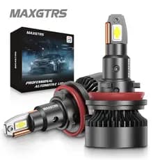 MAXGTRS Novo up 2x H1 H4 H8 H11 9005 9006 9012 H7 14000Lm CSP Chip Led Feixe 130W Com Ventilador Carro DRL Luz De Nevoei