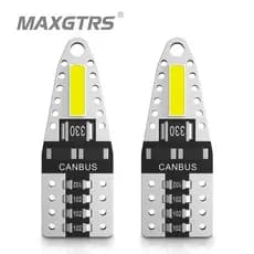MAXGTRS 2x T10 W5W Lâmpada Super Brilhante 168 194 7020 Chip 12V Carro LED Leitura De Porta Automática Luz Da Placa De L