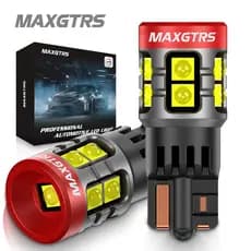 MAXGTRS 2x T10 LED Canbus W5W Lâmpada 168 194 2824 6000K Whtie Iluminação Interior Do Carro Cúpula Tronco Luz De Leitura