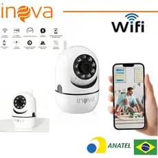 INOVA Wifi Babá Eletrônica Câmera segurança Sem Fio Visão Noturna 1080P 360° com Câmera audio YOOSEE
