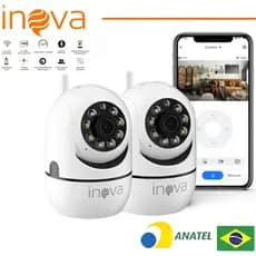 INOVA Wifi Babá Eletrônica Câmera segurança Sem Fio Visão Noturna 1080P 360° Câmera audio YOOSEE