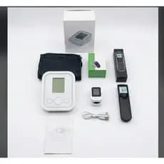 Kit Monitoramento de Saúde Doméstico: Medidor de Pressão, Oxímetro e Termômetro Digital