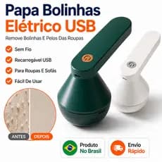 Papa Bolinhas Elétrico USB Recarregável Tira Pelos Roupa Sofá