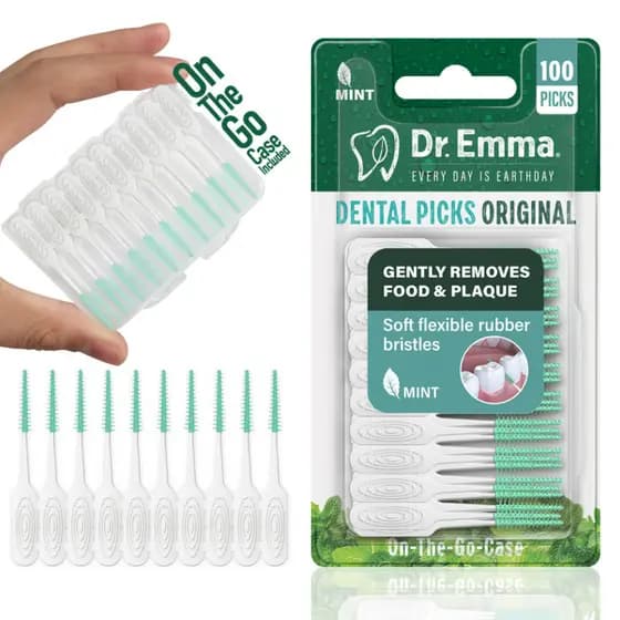 Micro Escovas De Silicone Interdentais Palitos De Dente Escova Ferramentas De Limpeza Oral