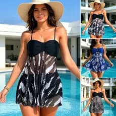 maio Biquíni cintura alta estampa vintage/biquini feminino 2 peças/moda praia  swimsuit /roupas com protetor solar