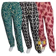 Calça Feminina Com Bolso Lateral  Excelente Malha Fria Soltinhas Senhoras .