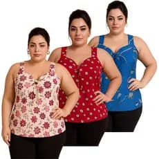 Regata Feminina Malha Fria Soltinhas Excelente para dia a dia