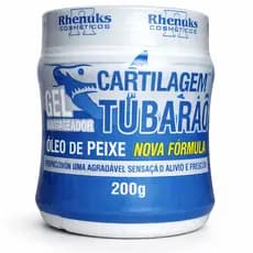 Gel Cartilagem Tubarão Óleo De Peixe Rhenuks 200g Extra Forte