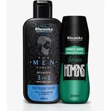 Kit Masculino Shampoo 3 Em 1 + Sabonete Intimo 200ml