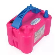 Inflador Compressor 110v Bomba Balões Bexigas 2 Bicos Festas Rosa
