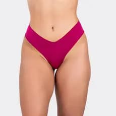 Kit 5 Calcinhas Sem Costura e Corte a Laser Tanga Poliamida Confortável Feminina