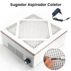 Sugador de pó Unhas Aspirador Coletor De Pó Grelha Churrasqueira Unhas Bivolt Sugador 1 Cooler 120W