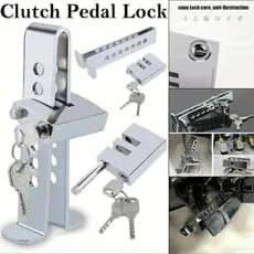 Nunca mais se preocupe com roubo de carro! Cadeado de Bloqueio para Pedal de Freio - Aço Inoxidável e Universal