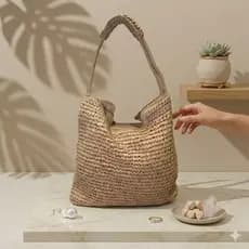 XY Bolsas.Bolsa de palha Bolsa de praia Bolsa de ombro