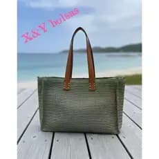 XY Bolsas.Bolsa de palha Bolsa de praia Bolsa de ombro elegante