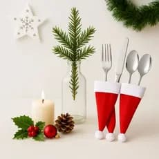 kit com de porta talher   enfeite de natal