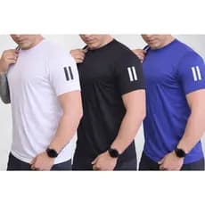 Oferta Kit 3 camisetas dry fit para práticas esportivas