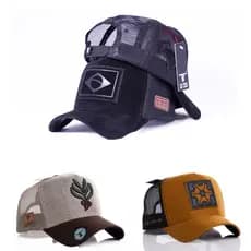 Kit 3 Bonés Country Trucker Americano Tela ORIGINAL No Limite Do Laço