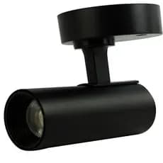 Spot LED Direcionável Foxlux Sobrepor 12W Preto 3000K Bivolt | iluminação aconchegante