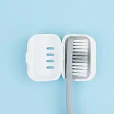 Tampa/Protetora Capinha Escova Dente Kit com 2 Protetor de Cerdas Dental Suporte para Escova de dentes