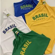 Body Copa Do Brasil Manga Unica Nula Feminino